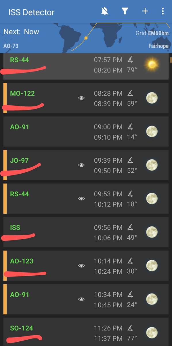 Planning 13 Colonies AMSAT chase