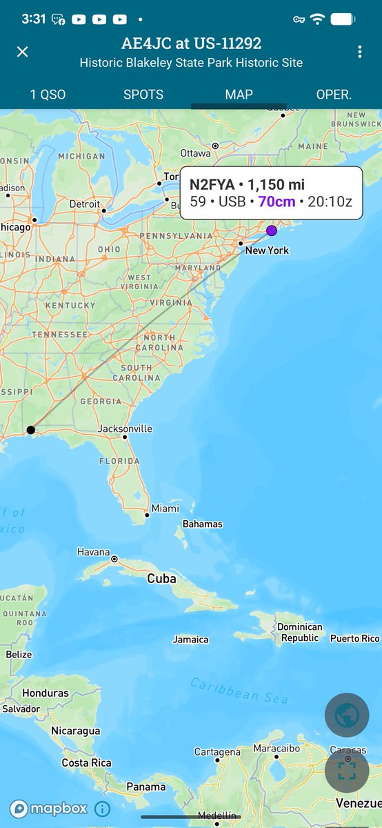AO-73 satellite QSO from Blakeley State Park