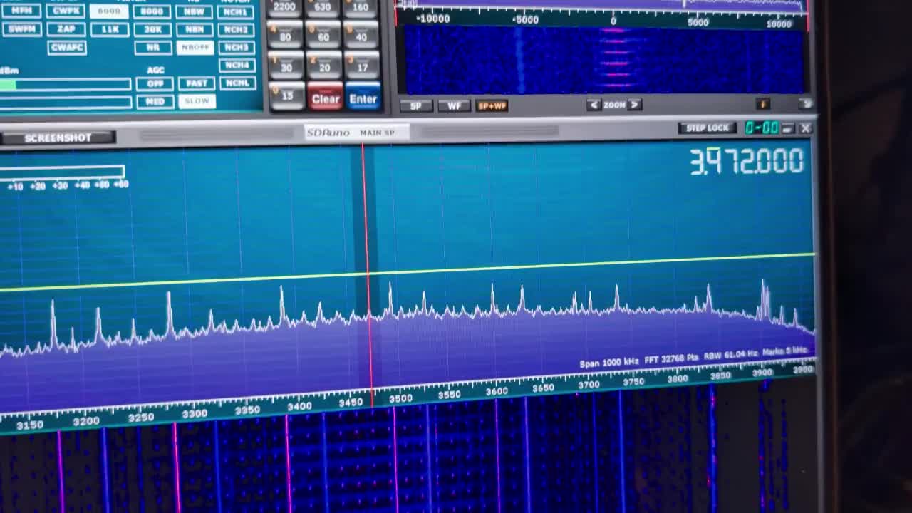 A tour of 2.8 to 10 MHz on the waterfall, symmetrical HAARP sweeps mixed in with everything else sharing that stretch of HF. No shortage of things to listen to.