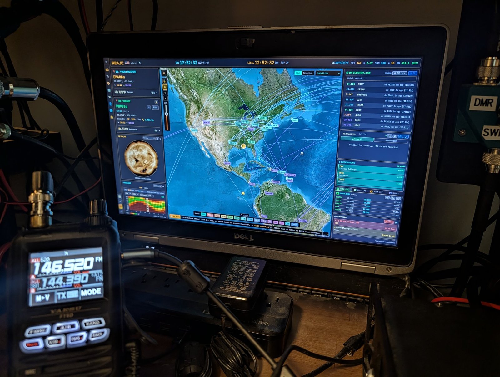 OpenHamClock running in the shack
