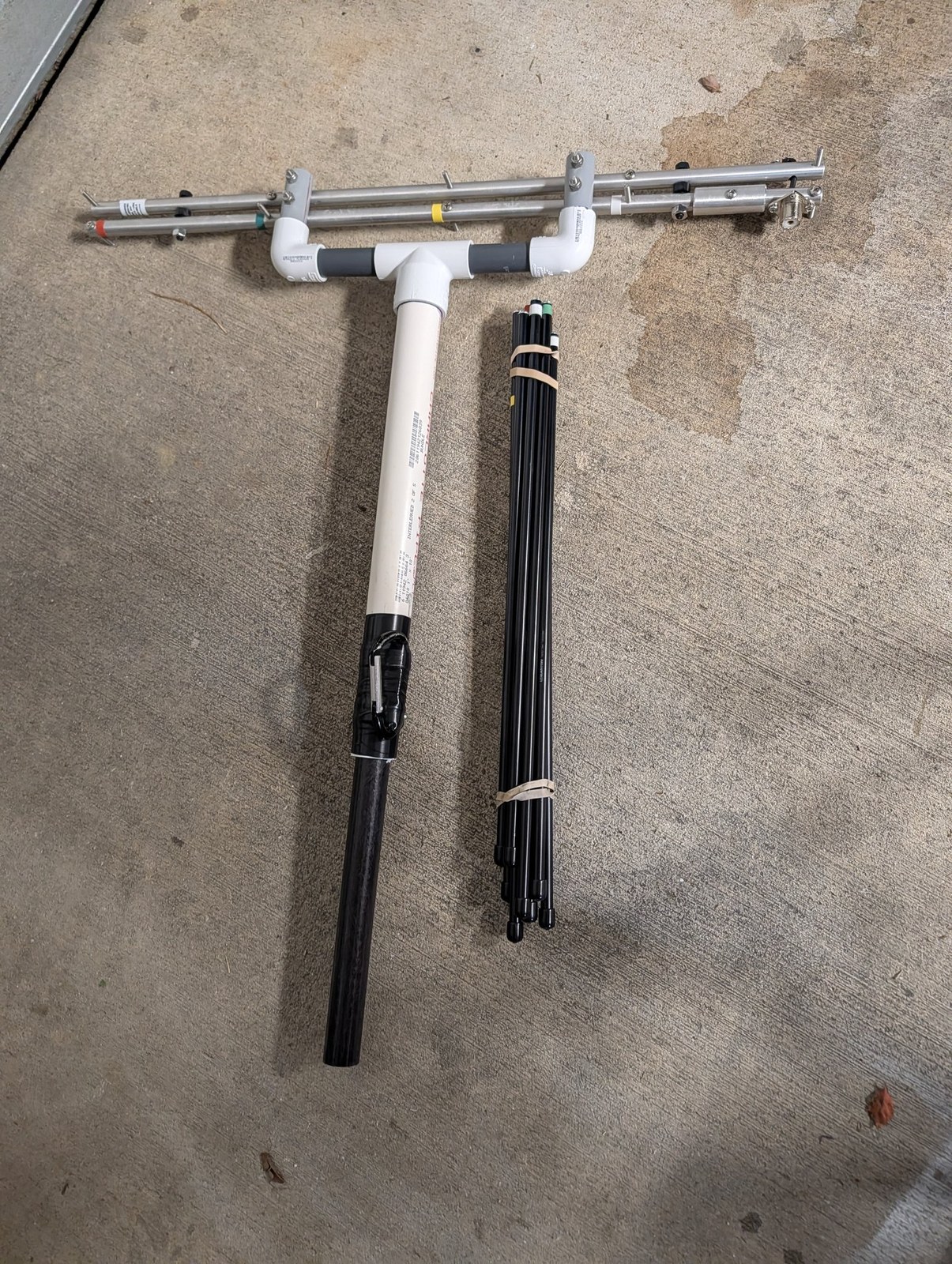 The Elk log-periodic antenna and mast sections, packed for a POTA activation
