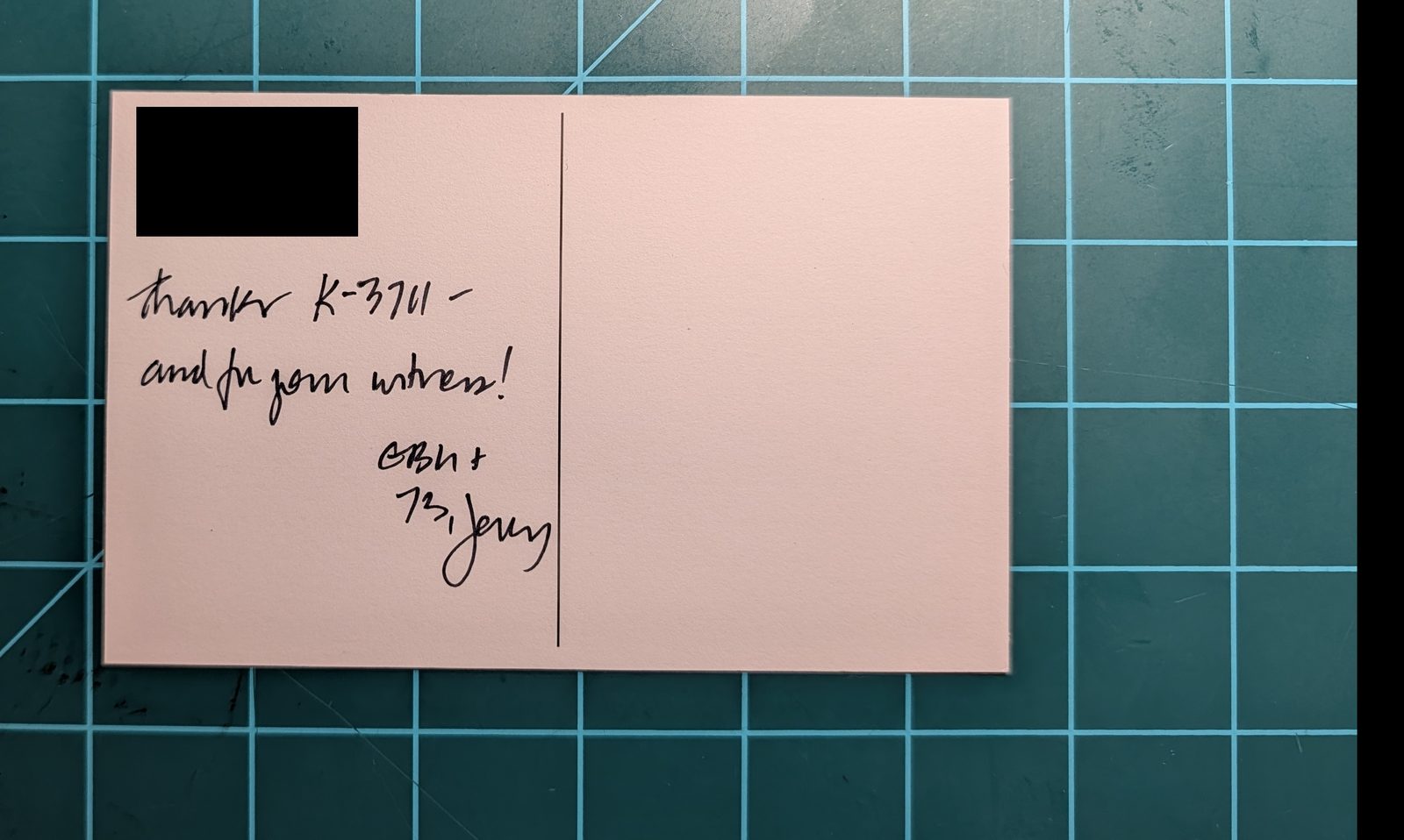 QSL card from N8DXZ