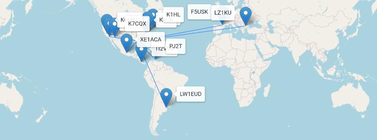 Typical daily SSB phone reach with the Go2Antenna setup